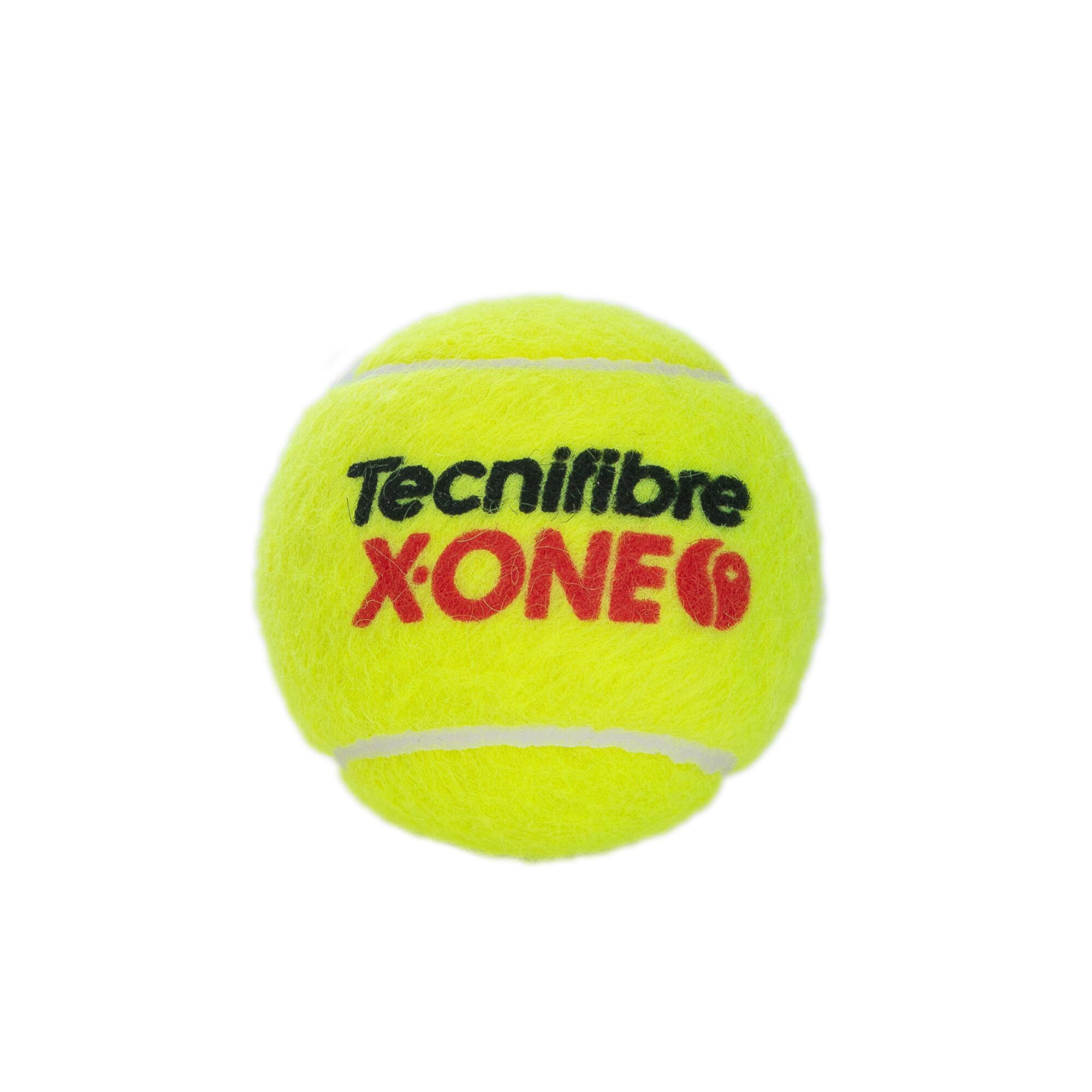 Palline tennis Tecnifibre X ONE ufficiali Svizzera 2 tubi x 4 2/2