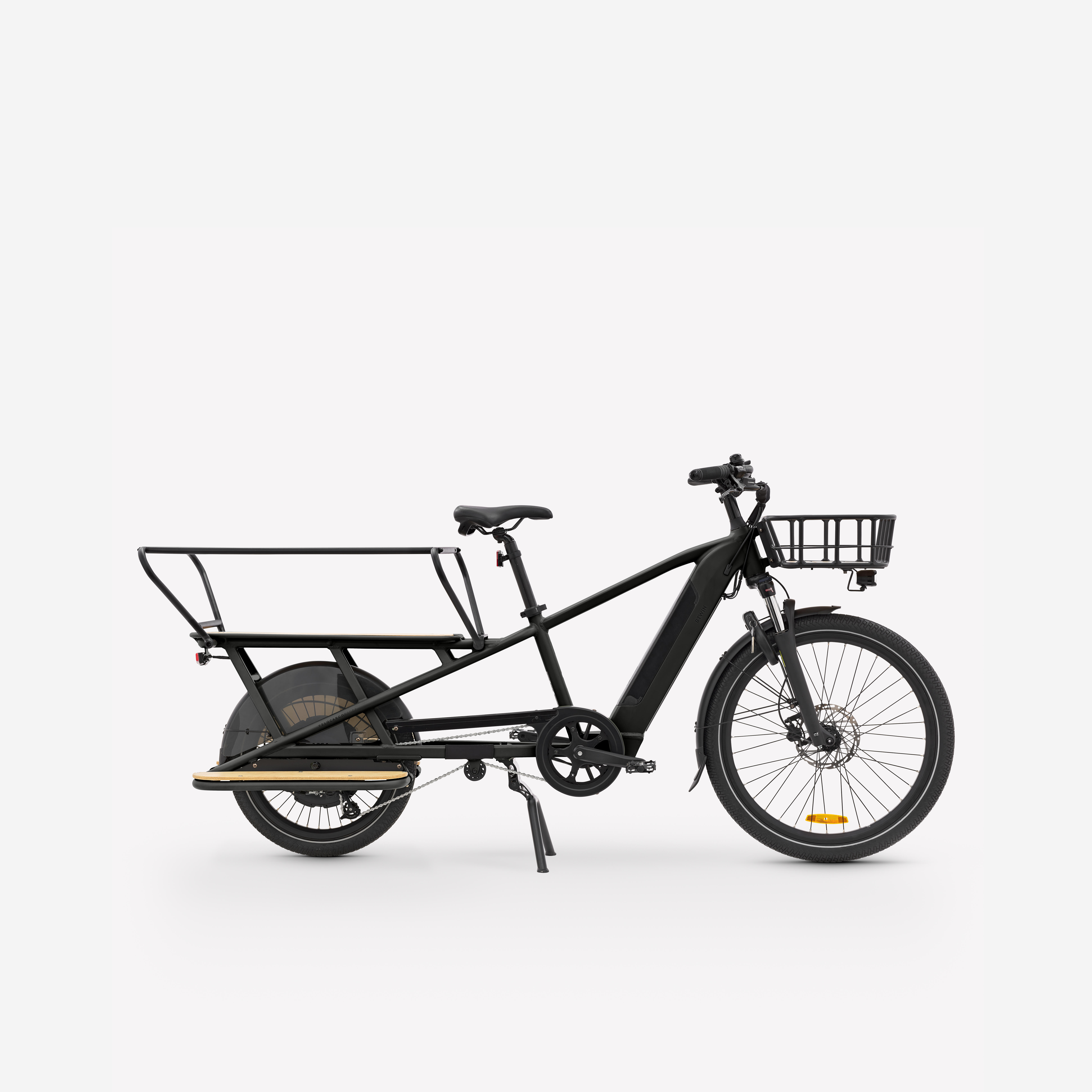 BTWIN E-Lastenfahrrad Cargobike R500E Longtail schwarz | 03608390309283 BTWIN E-Lastenfahrrad Cargobike R500E Longtail schwarz | 03608390309283