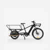 Rear Loading Electric Longtail Cargo Bike R500E - Black