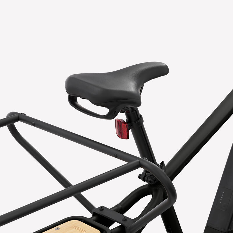 Elektrisches Lastenvelo Longtail Hecklader R500E schwarz