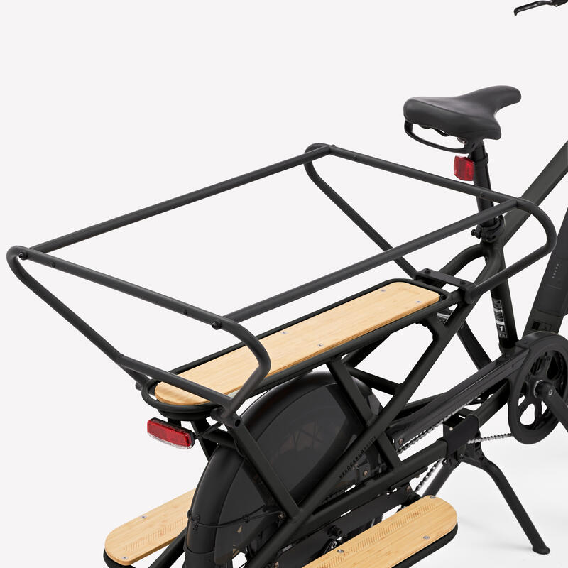 Bicicletă electrică cargo LONGTAIL ÎNCĂRCĂTURĂ SPATE R500E NEGRU