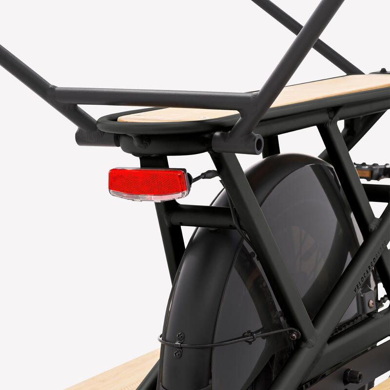 Elektrisches Lastenvelo Longtail Hecklader R500E schwarz