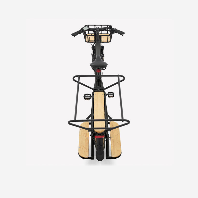 Elektrisches Lastenvelo Longtail Hecklader R500E schwarz