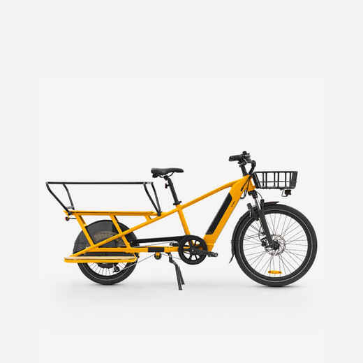 
      Nákladný elektrobicykel Longtail R500E so zadným nosičom žltý
  