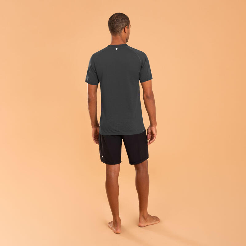 Tricou fără cusături Yoga dimanică Albastru-Gri Bărbați