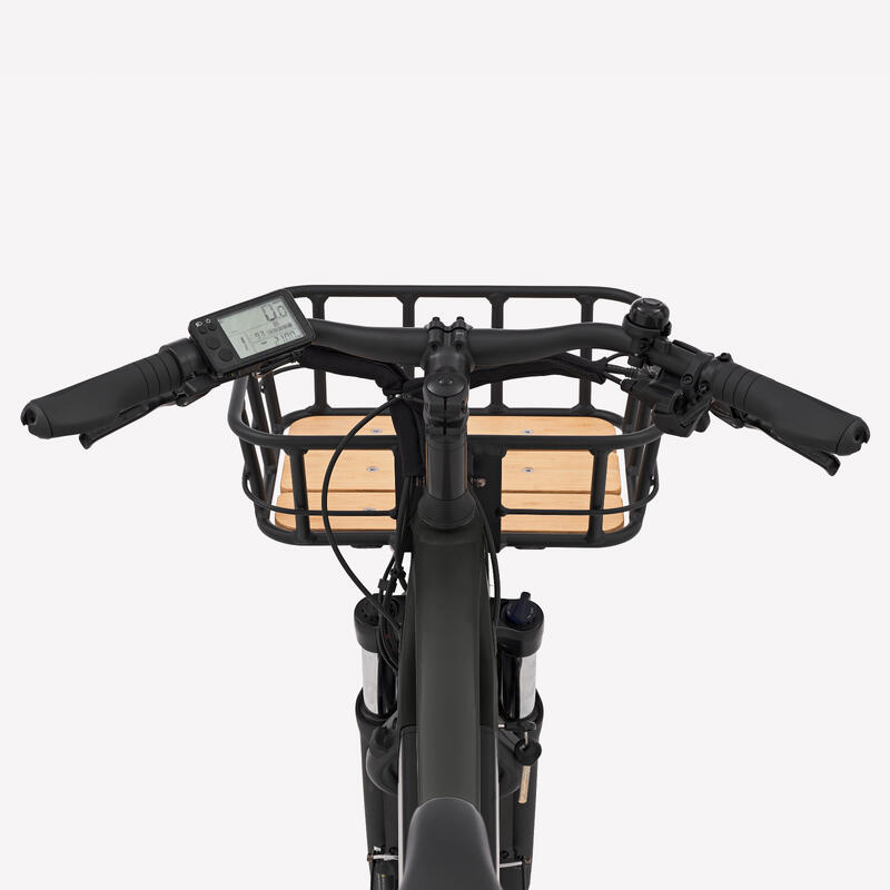 Elektrisches Lastenvelo Longtail Hecklader R500E schwarz