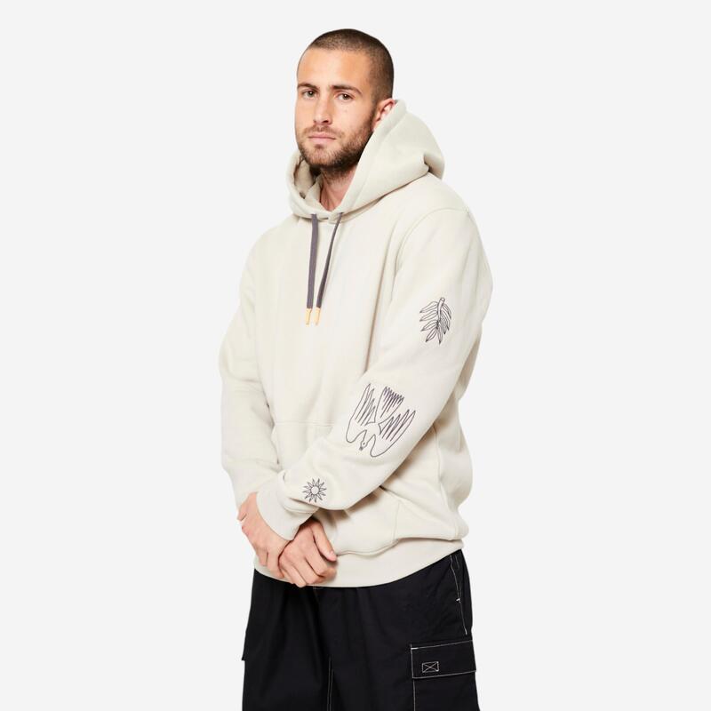 Sweat-shirt de skateboard  hd500 resistant kaki