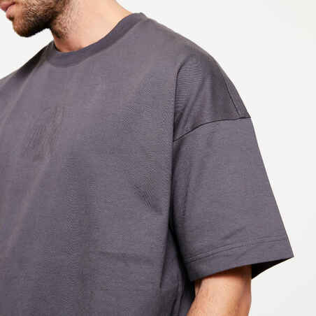 Large Skateboarding T-Shirt TS 500 - Grey DAMESTOY SIGNATURE COLLECTION