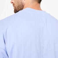 חולצת טי גדולה לסקייטבורד TS 500 - אינדיגו פסטלקולקציית הדגל של DAMESTOY