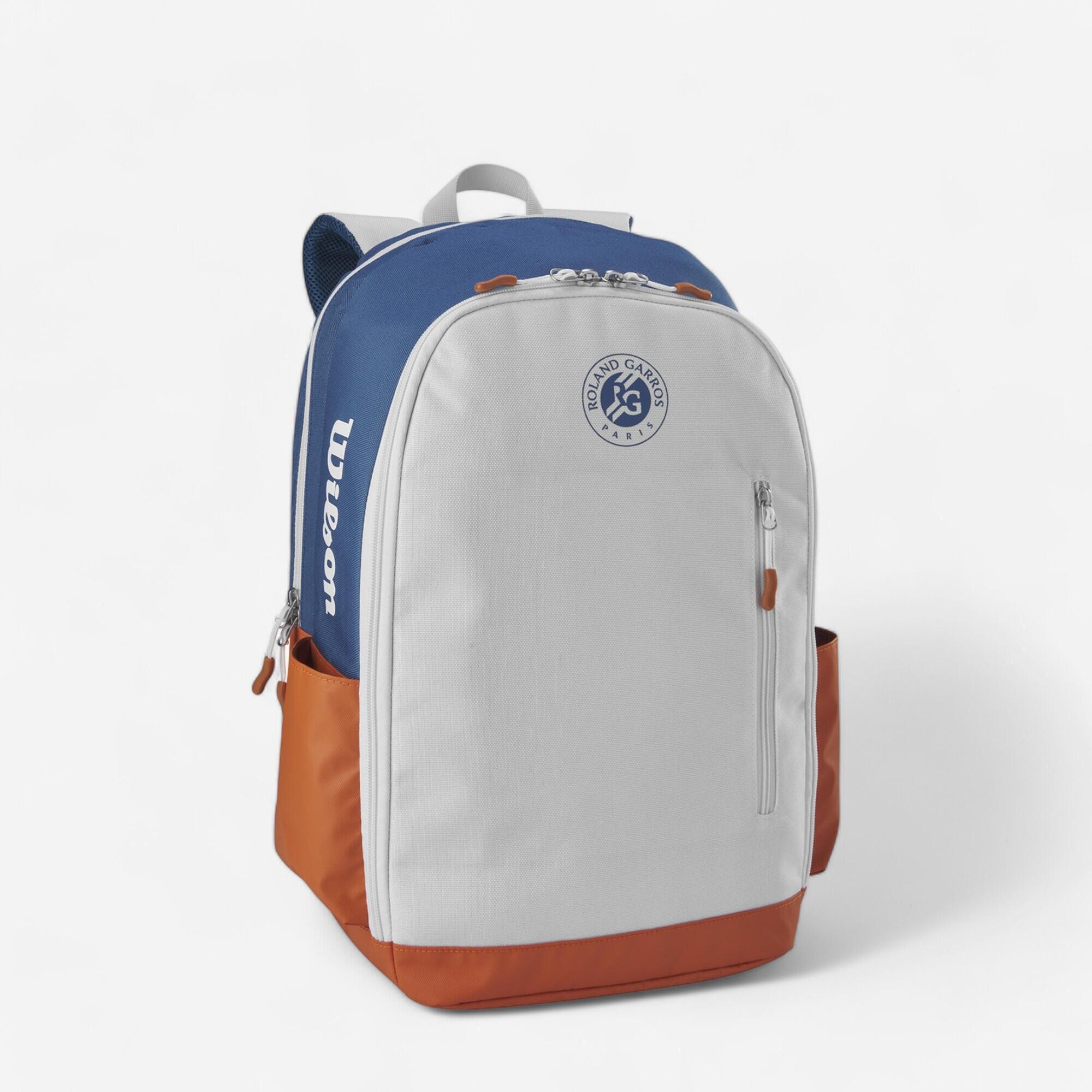 Wilson - Sac À Dos De Tennis - Wilson Rg 2024 Beige Orange Bleu - Sac À Dos - Tennis - Blanc-bleu-orange - Taille Unique - Decathlon