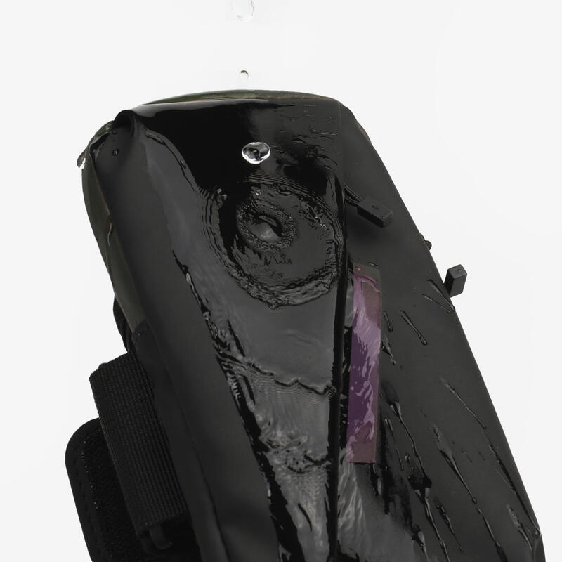 Banderolă de alergare cu buzunare pentru smartphone - KIPRUN negru, adulți 