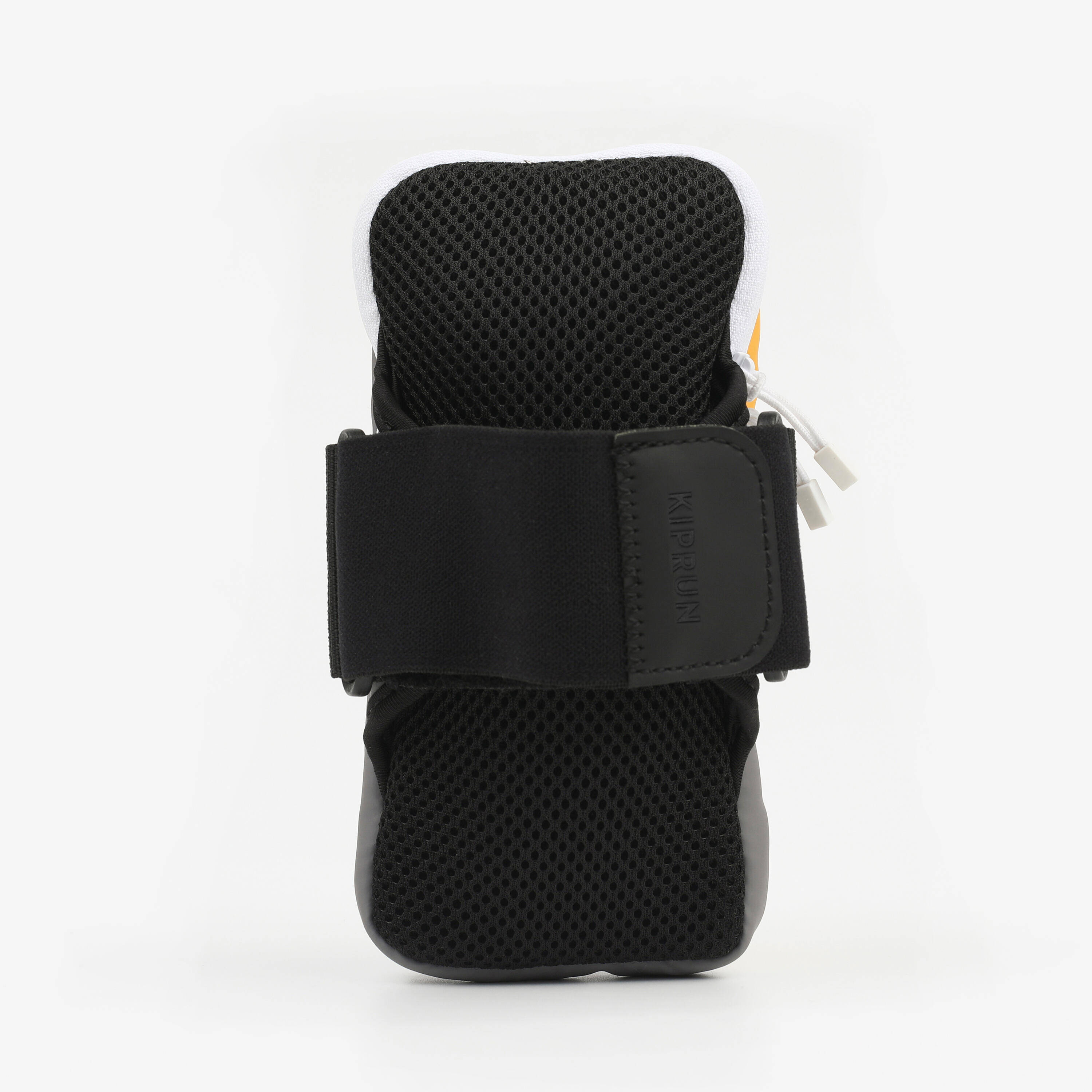Adult KIPRUN multi-pocket running smartphone armband - Yellow and grey -  5