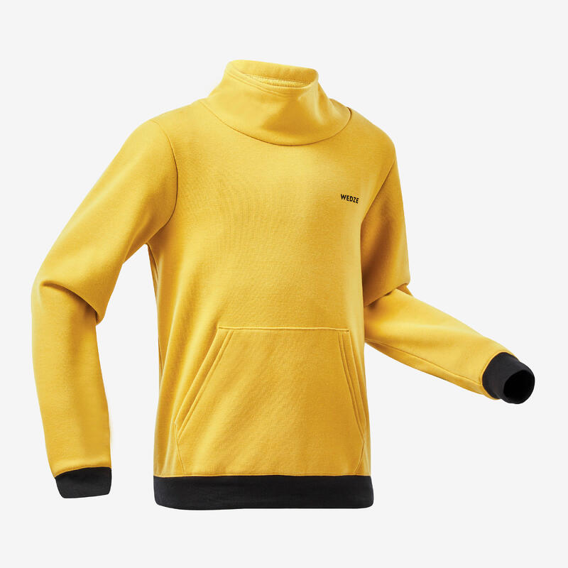 Sudadera de esquí y snowboard niños, 100 amarillo 