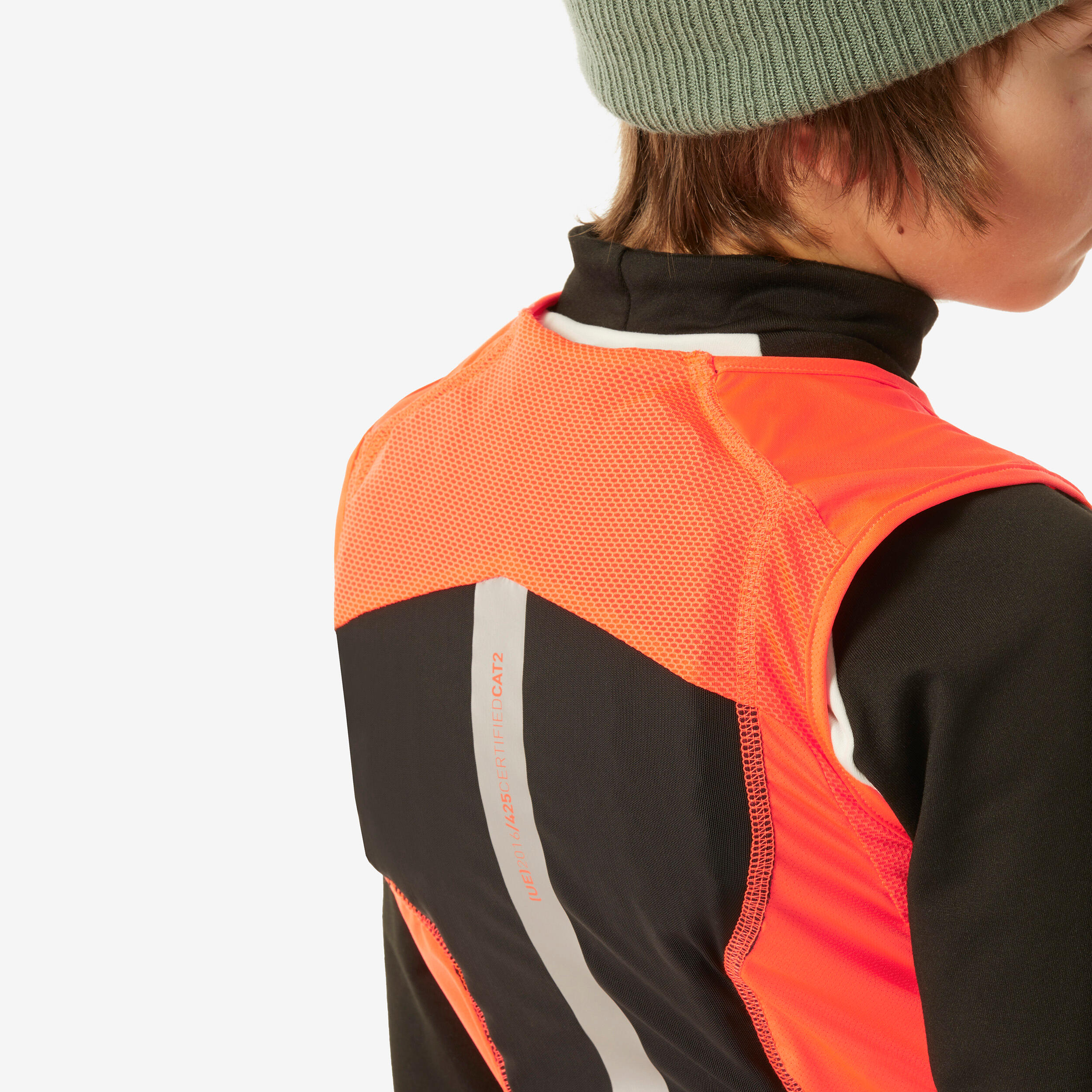 Kids' Mountain Bike, Ski and Snowboard Back Protector Gilet DBCK 900 - Orange 16/16