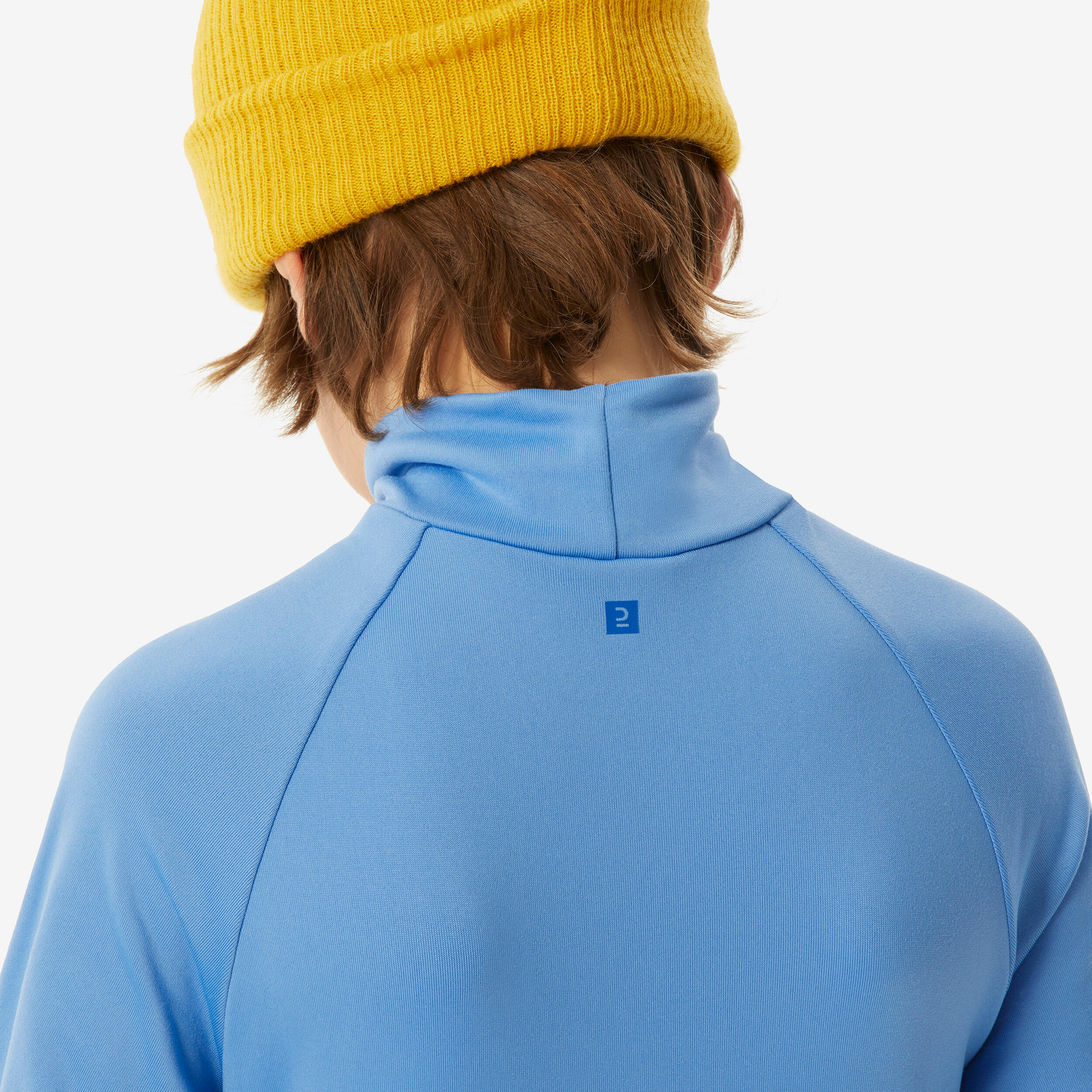 Sous-vêtement thermique de ski enfant, BL 500 col haut bleu 18/19