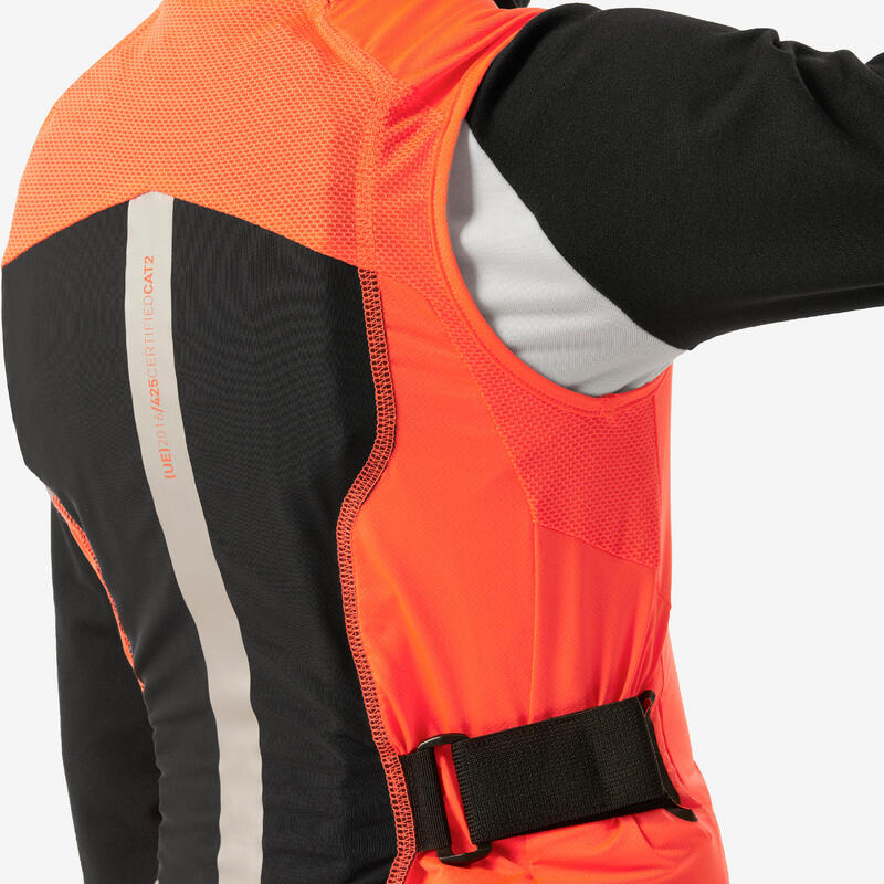 Vestă protecţie dorsală MTB, schi/snowboard DBCK 900 Portocaliu Copii