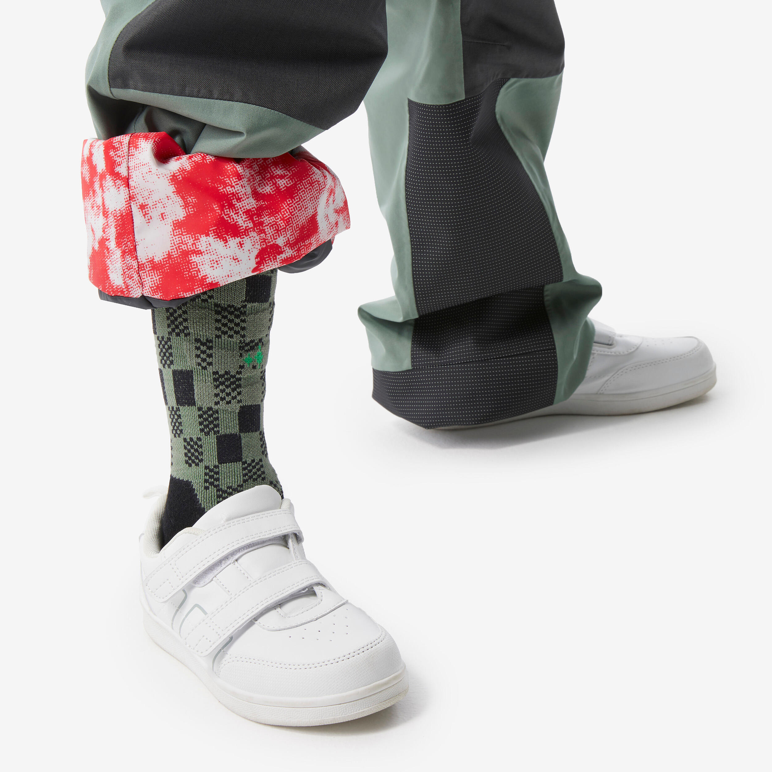 Combinaison d’hiver imperméable enfant - 900 JR vert/gris carbone - WEDZE
