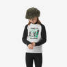 Kids’ Ski Thermal Base Layer, BL 500 Top Black/White Pattern