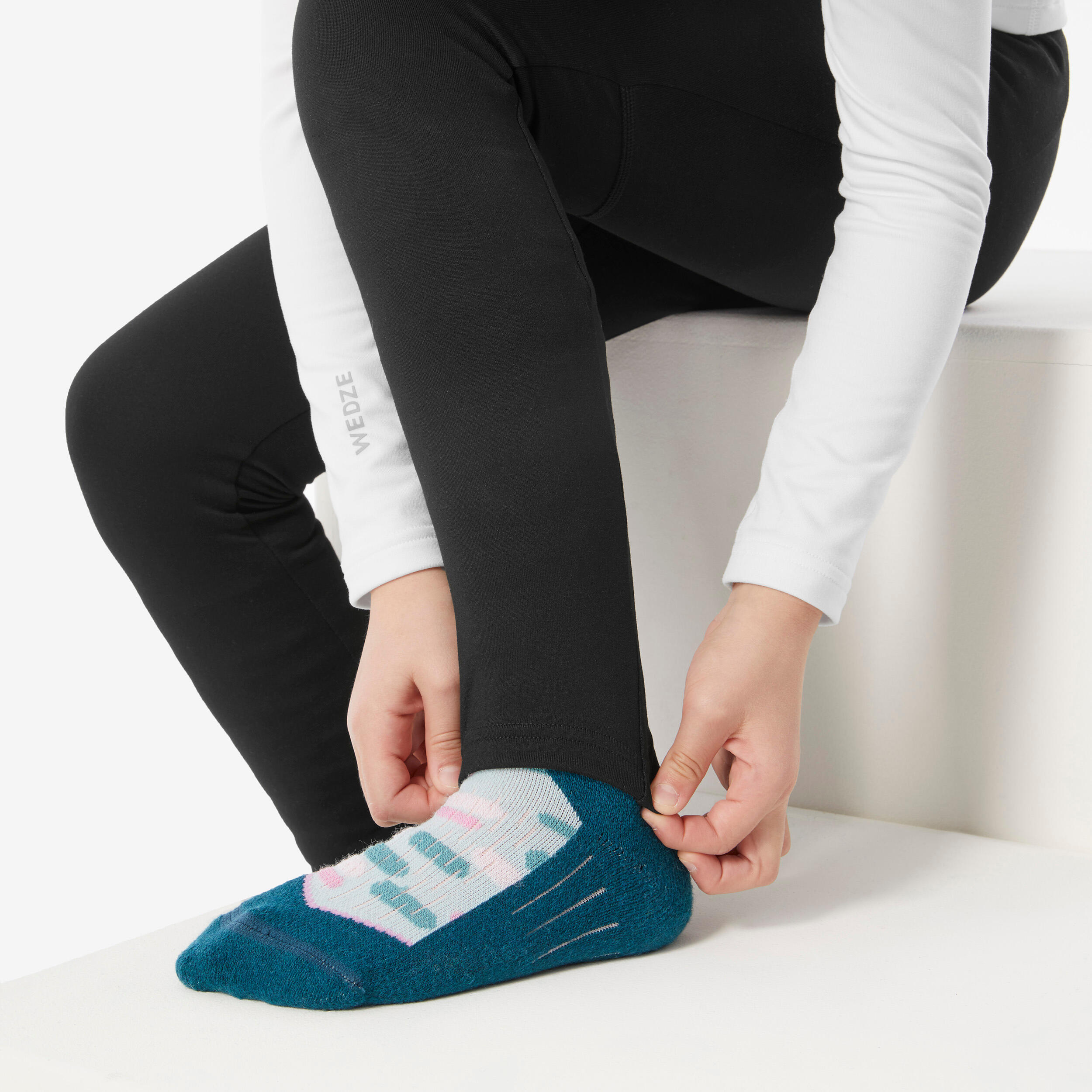 Kids’ Ski Thermal Base Layer Bottom - BL 500   - WEDZE