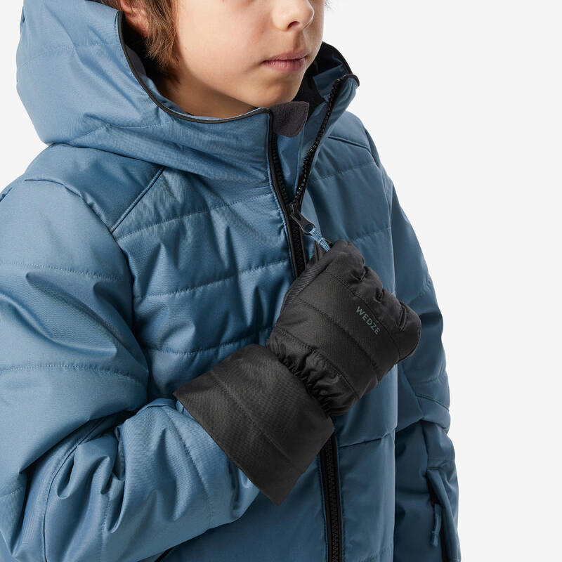 Doudoune de ski enfant chaude et imperméable - 100 warm bleu