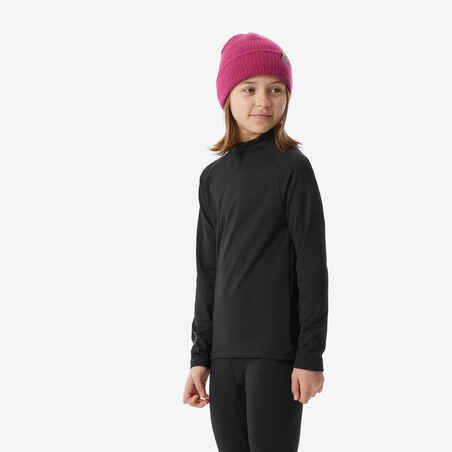 Kids’ Ski Thermal Base Layer, BL 500 Top Black