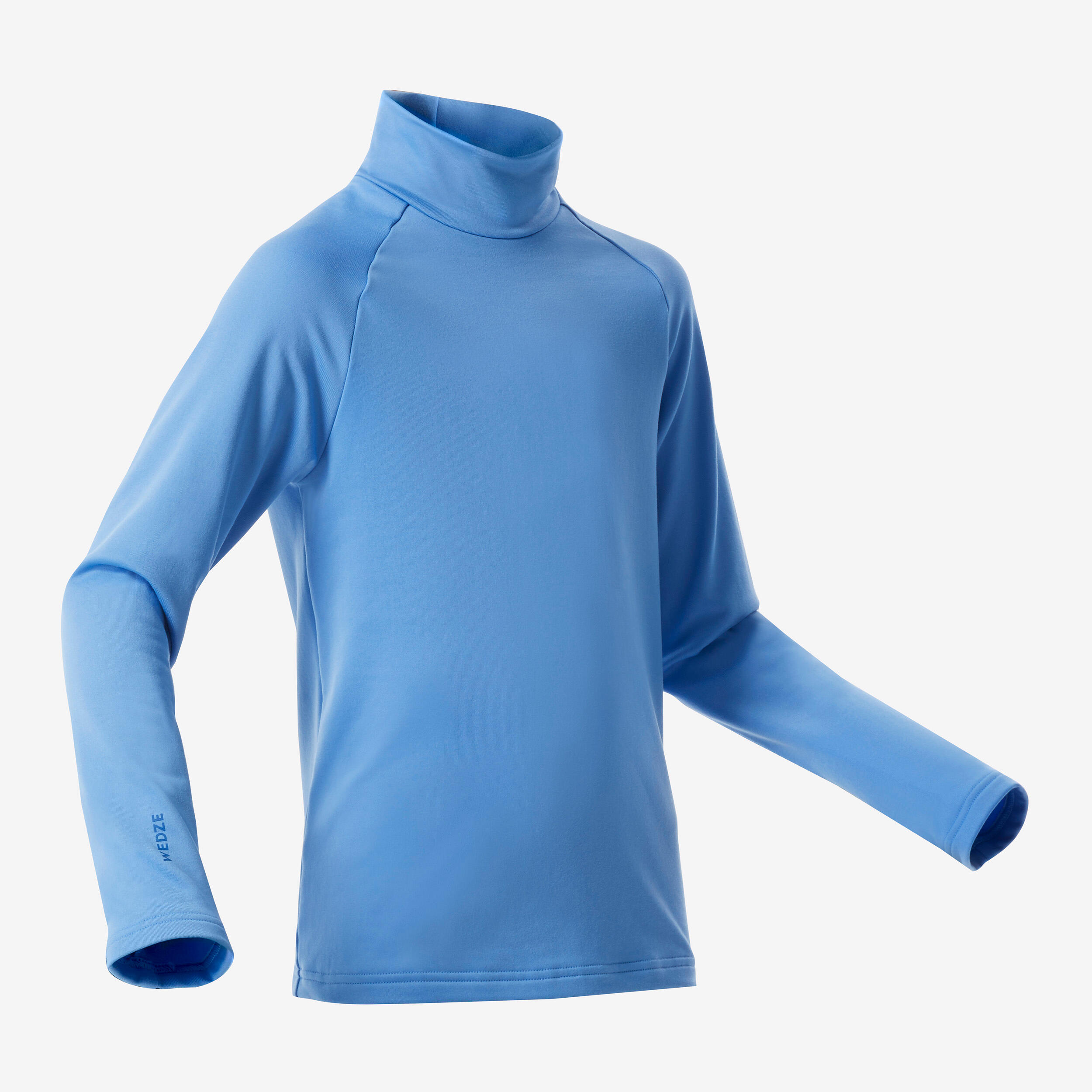 Children's thermal ski underwear, BL 500 high collar blue