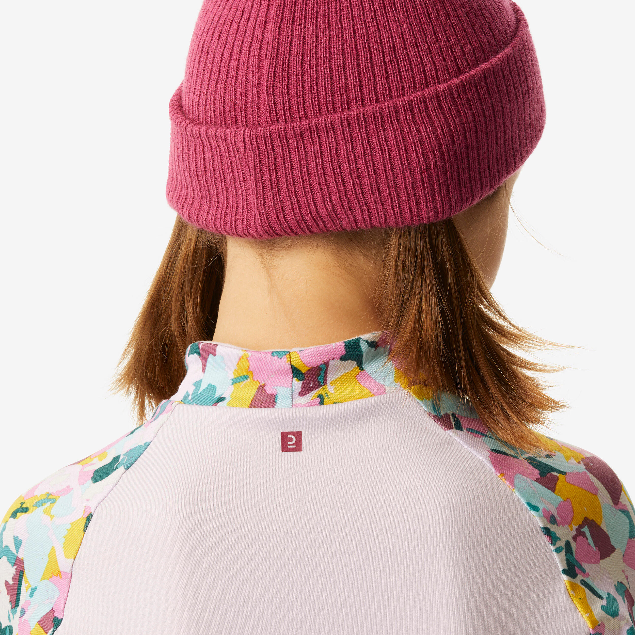 Maglia termica sci bambina 500 viola 5/7