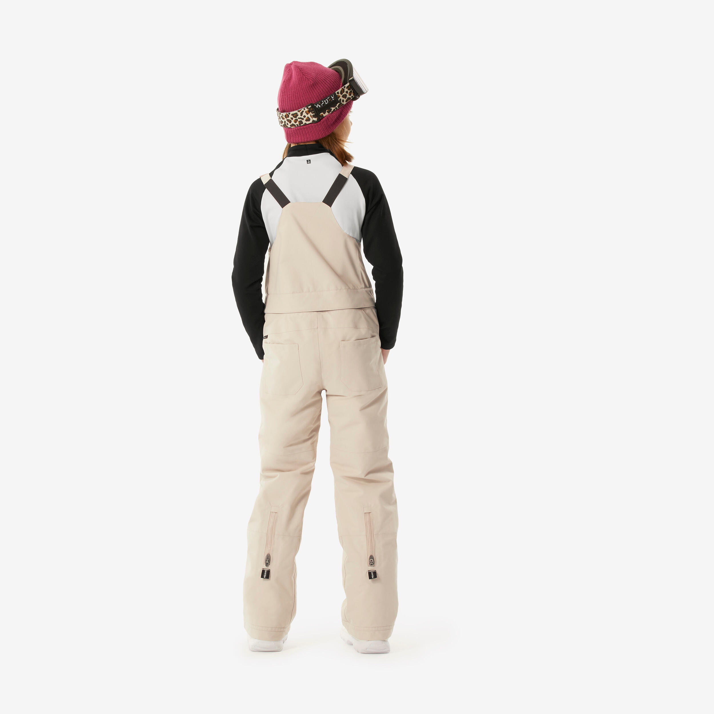Kids’ Ski and Snowboarding Bib Pants with Knee Pads – 500 Age 6-14 - WEDZE