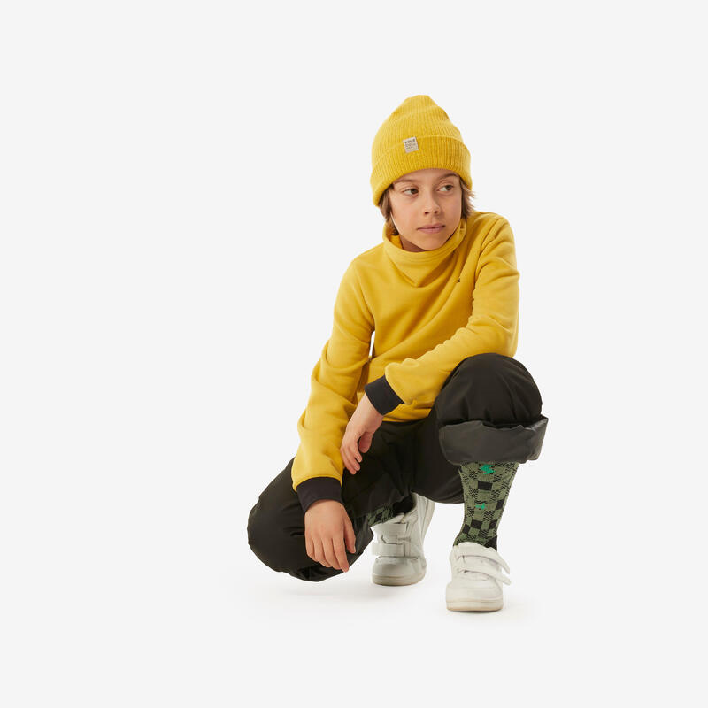 Sudadera de esquí y snowboard niños, 100 amarillo 