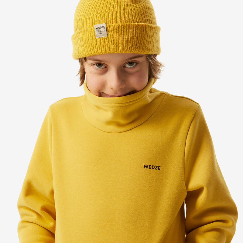 Sudadera de esquí y snowboard niños, 100 amarillo 