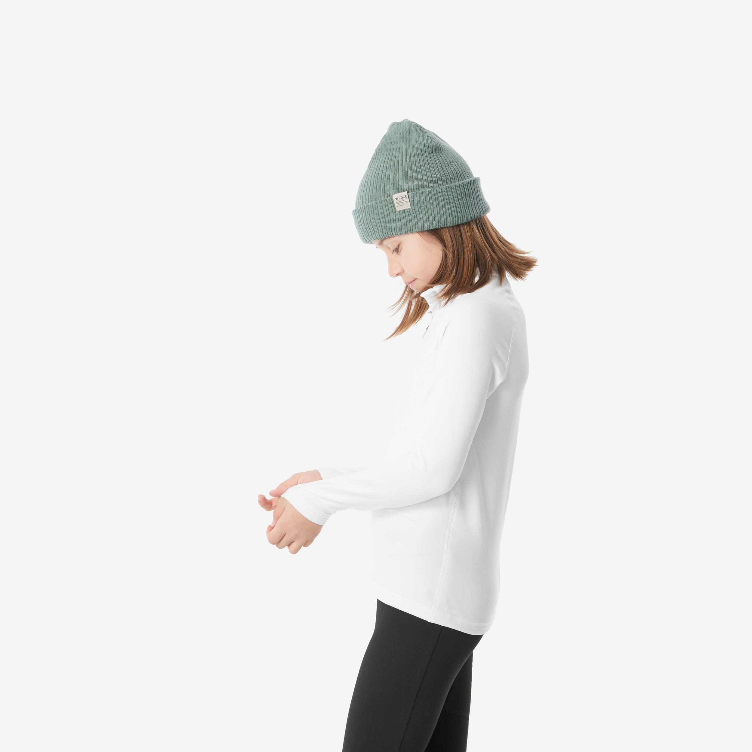 Couche de base de ski à demi-zip enfant, BL 500 Haut - WEDZE