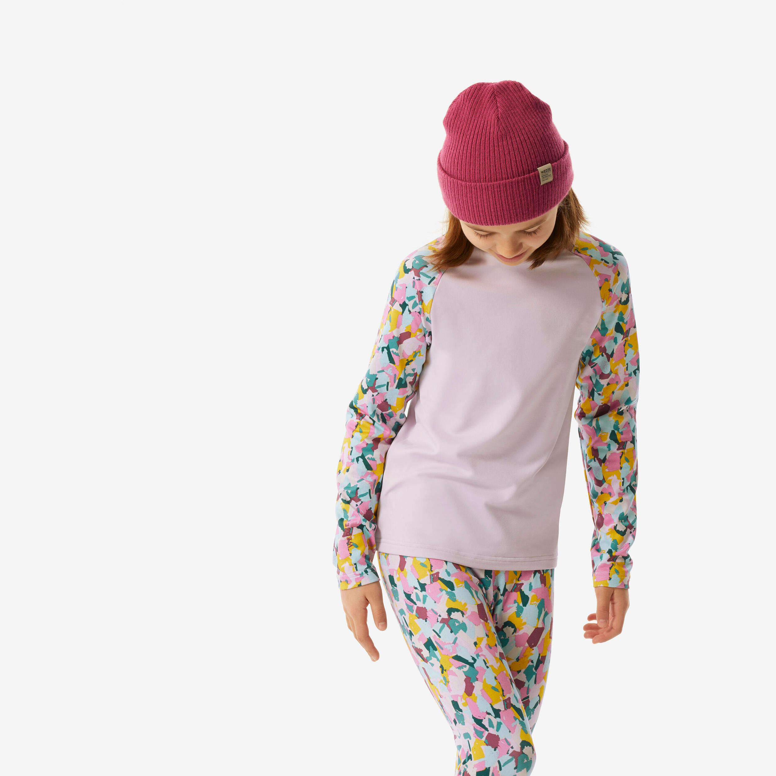 Children's thermal ski underwear, BL 500 purple top