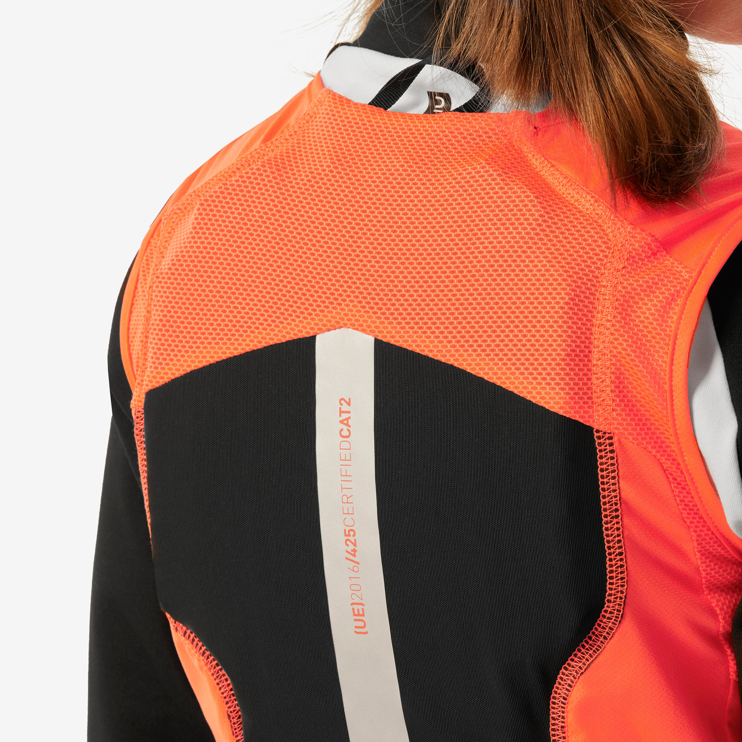 Kids' Mountain Bike, Ski and Snowboard Back Protector Gilet DBCK 900 - Orange 9/16