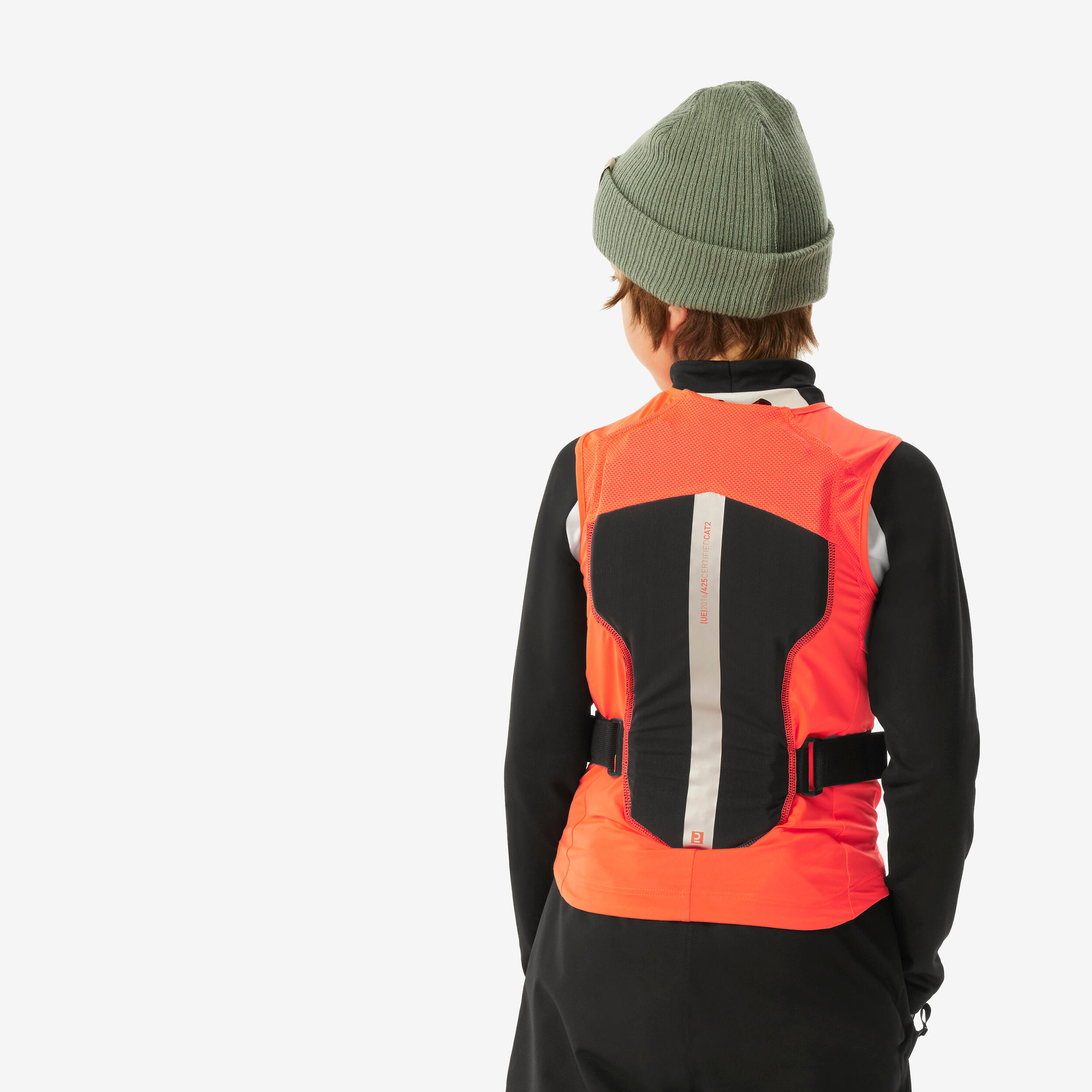 Kids' Mountain Bike, Ski and Snowboard Back Protector Gilet DBCK 900 - Orange 7/16