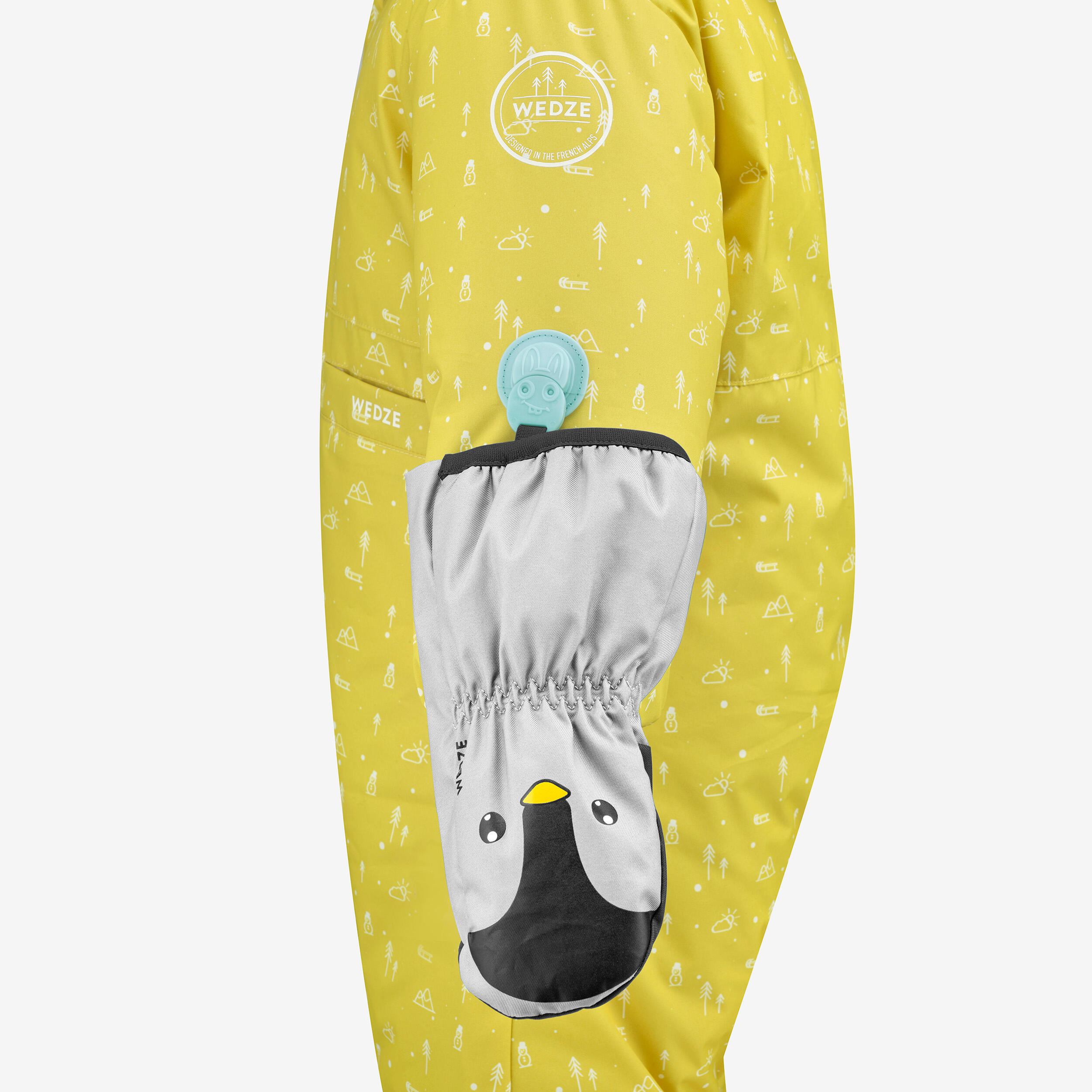 Babies' Warm and Waterproof Ski Mittens – 500 Lugiklip - WEDZE