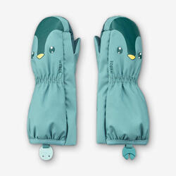 Moufles ski bébé, 500 warm bleu