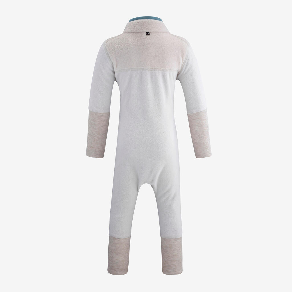 Βρεφική fleece φόρμα σκι 500 Midwarm - Γκρι