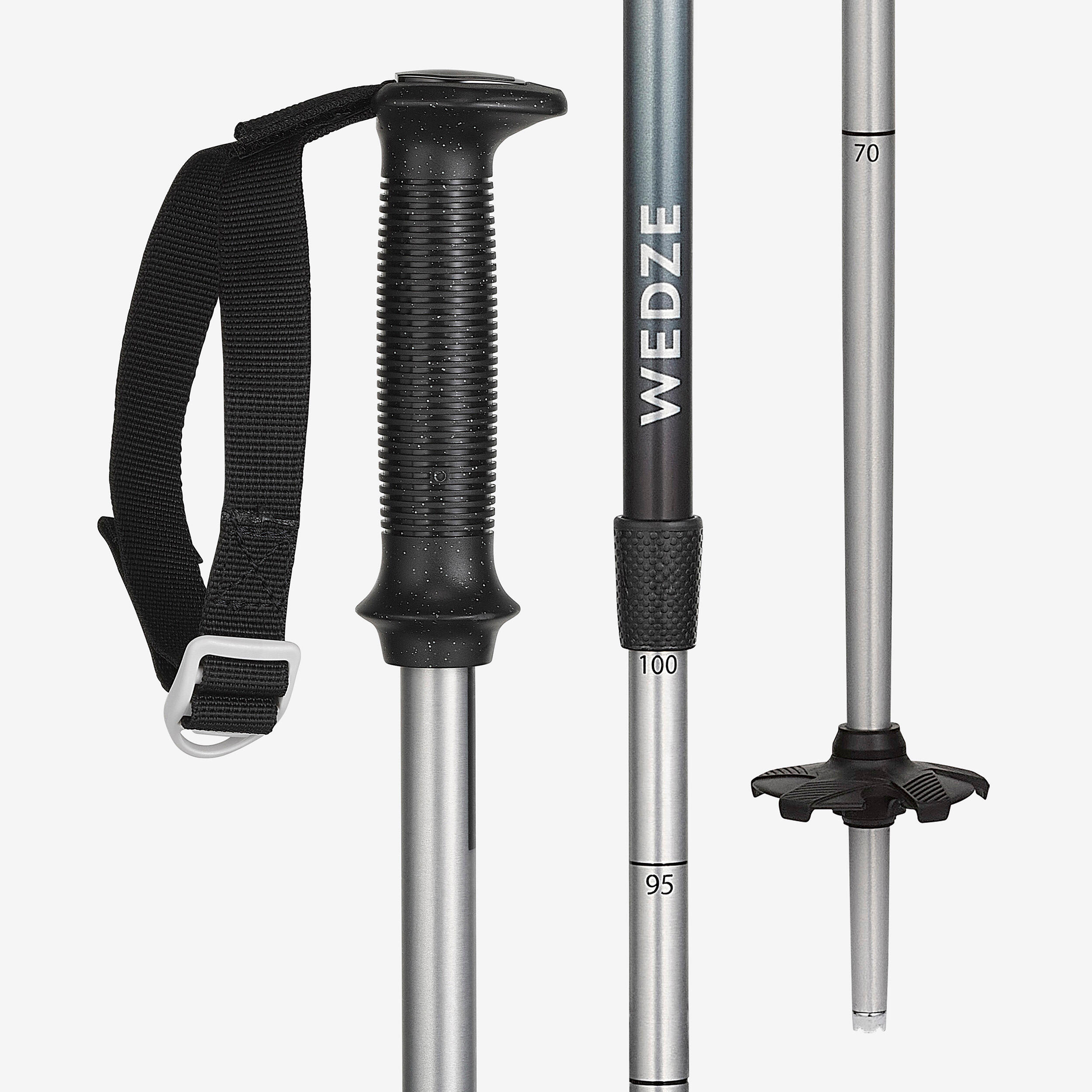Kids’ Adjustable Ski Poles - 500 Safety - WEDZE
