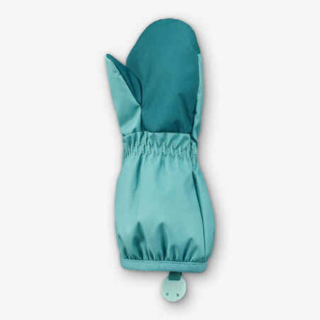 Babies' Ski Mittens 500 Lugiklip - Blue