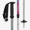 Kids’ Adjustable Ski Poles with Removable Straps 500 Safety - Black
