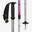 Bâtons de ski réglables avec dragonnes amovibles enfant, 500 safety multicolore