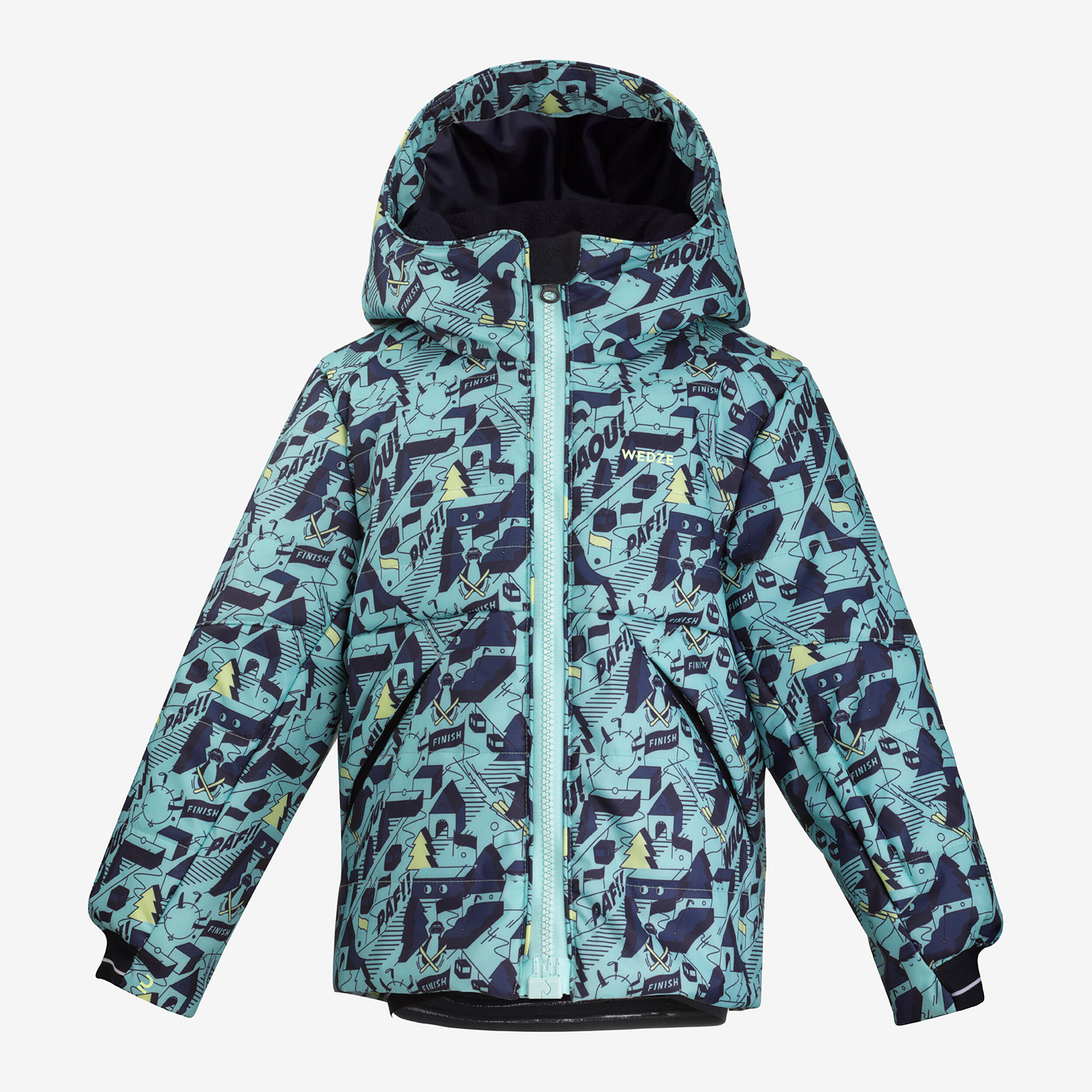 Chaqueta de esquí acolchada con cremallera fácil Niños, Wedze 100 Warm 2/32