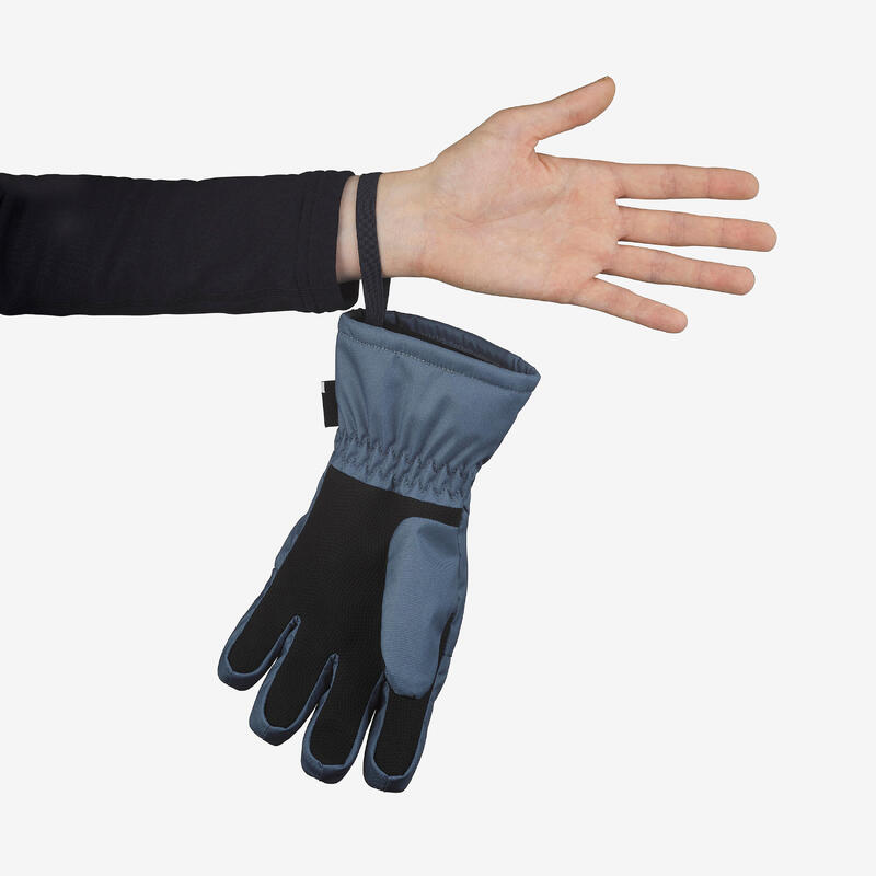 GANTS DE SKI CHAUDS ET IMPERMÉABLES ENFANT - 100 BLEU