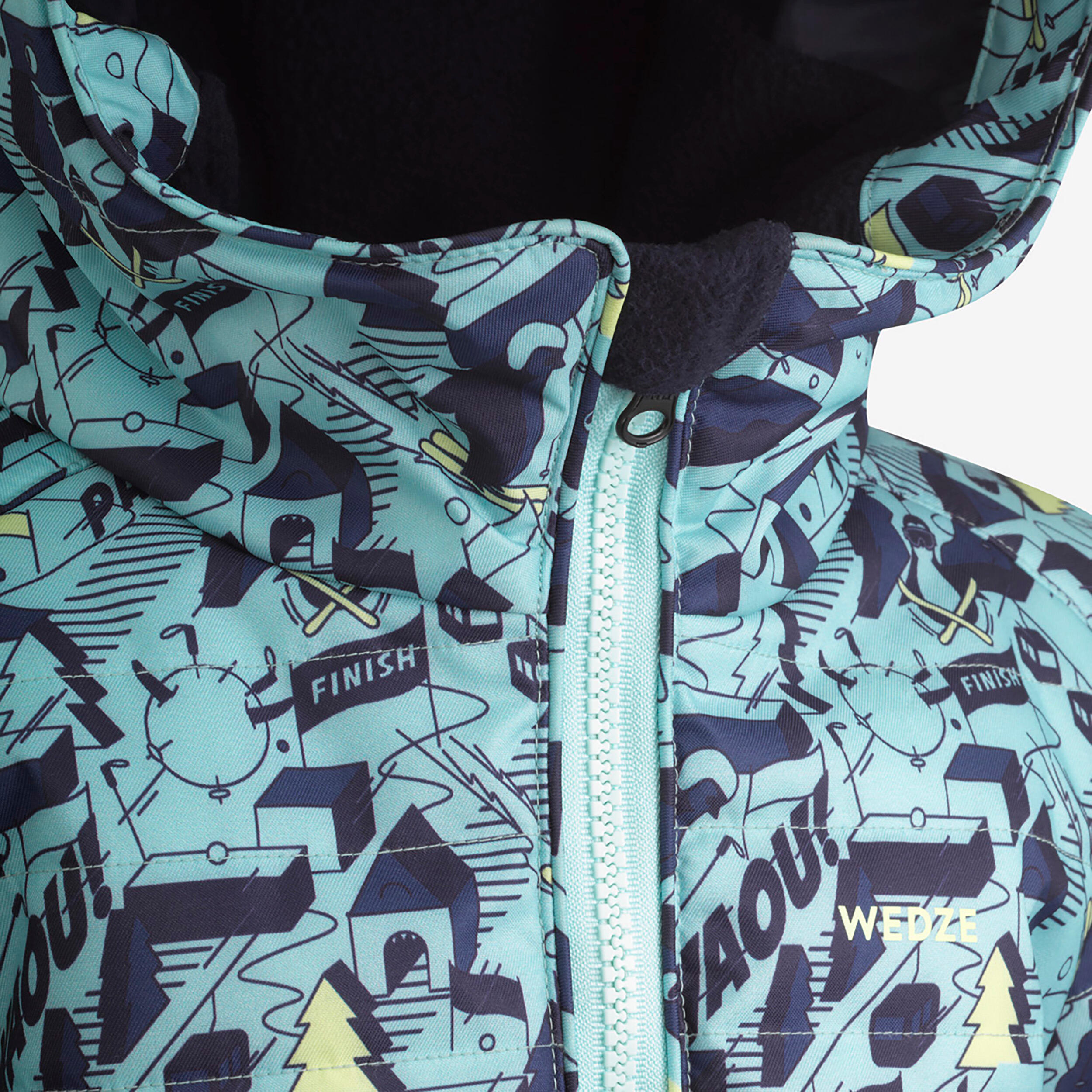 Chaqueta de esquí acolchada con cremallera fácil Niños, Wedze 100 Warm 12/32