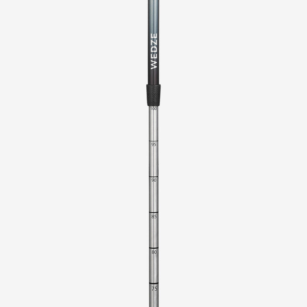 Kids’ Adjustable Ski Poles with Removable Straps 500 Safety - Multicoloured
