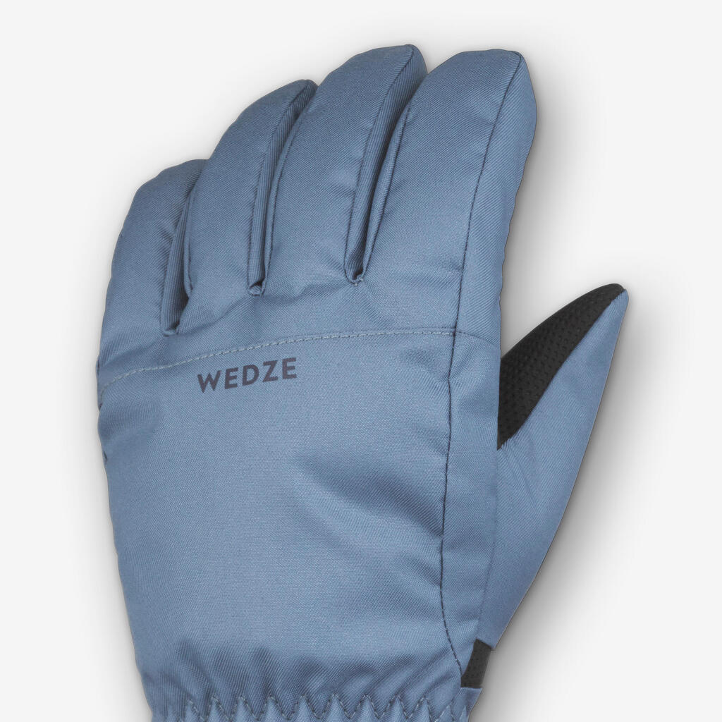 GUANTES DE SKI NIÑOS CÁLIDOS E IMPERMEABLES 500 AZUL 