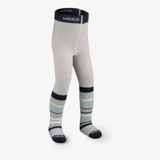 
      Babies' Ski/Sledge Leggings  Warm - Turquoise Stripes
  