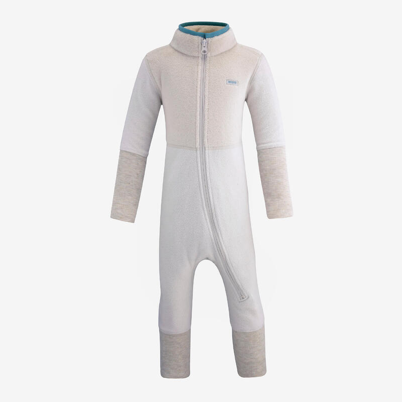 Schneeanzug Skianzug Baby Fleece - Midwarm 500 grau