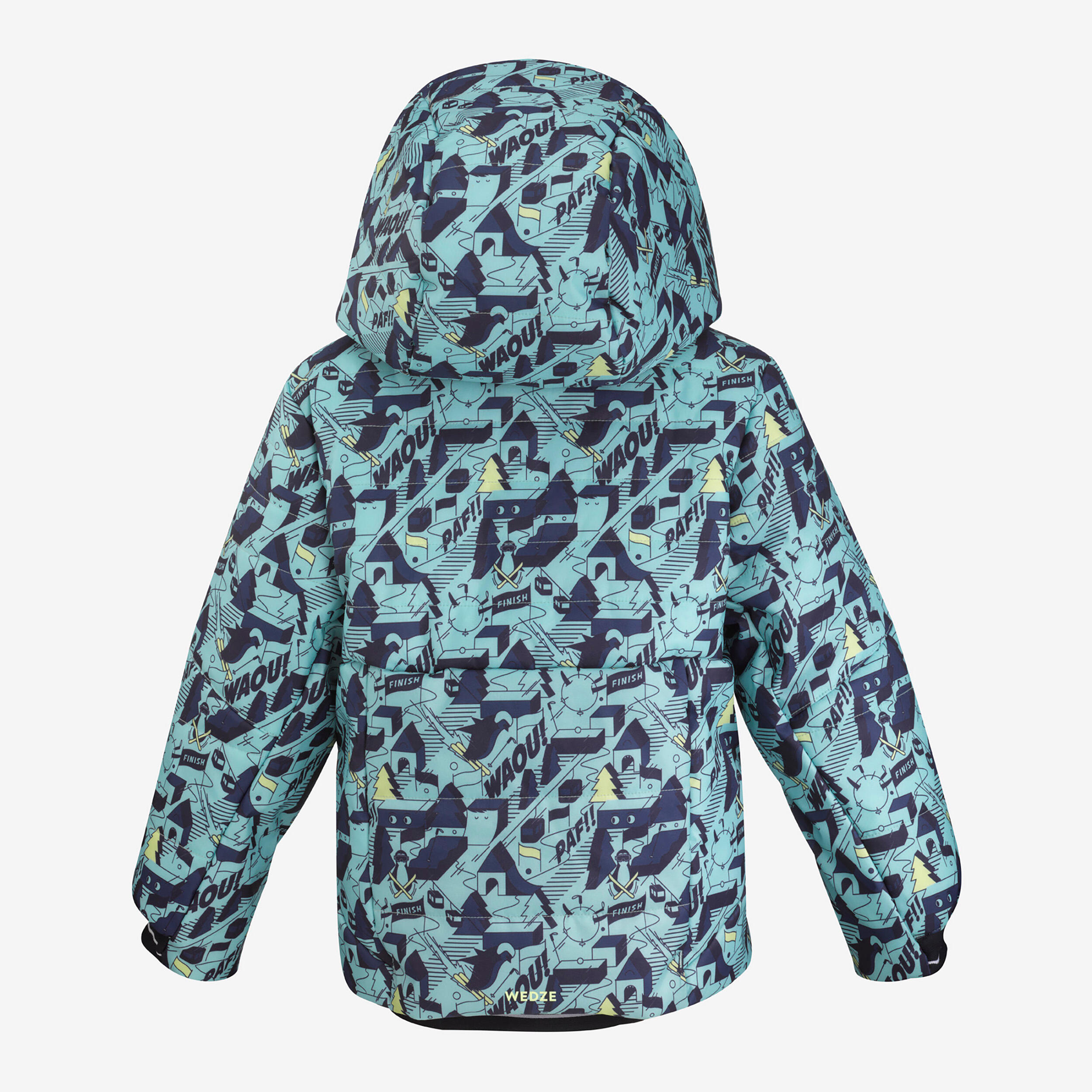 Chaqueta de esquí acolchada con cremallera fácil Niños, Wedze 100 Warm 4/32