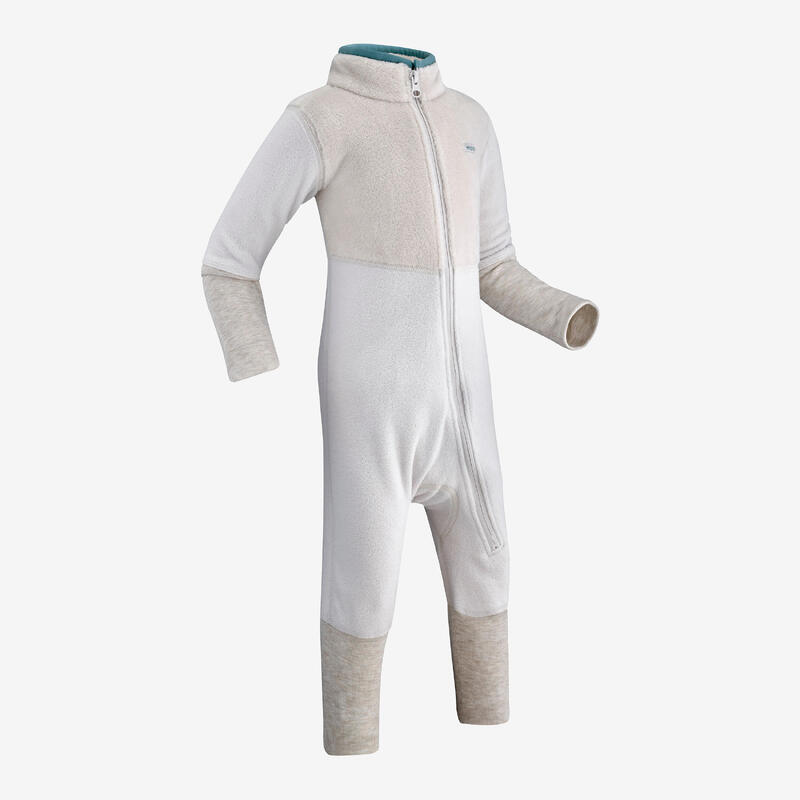 Schneeanzug Skianzug Baby Fleece - Midwarm 500 grau